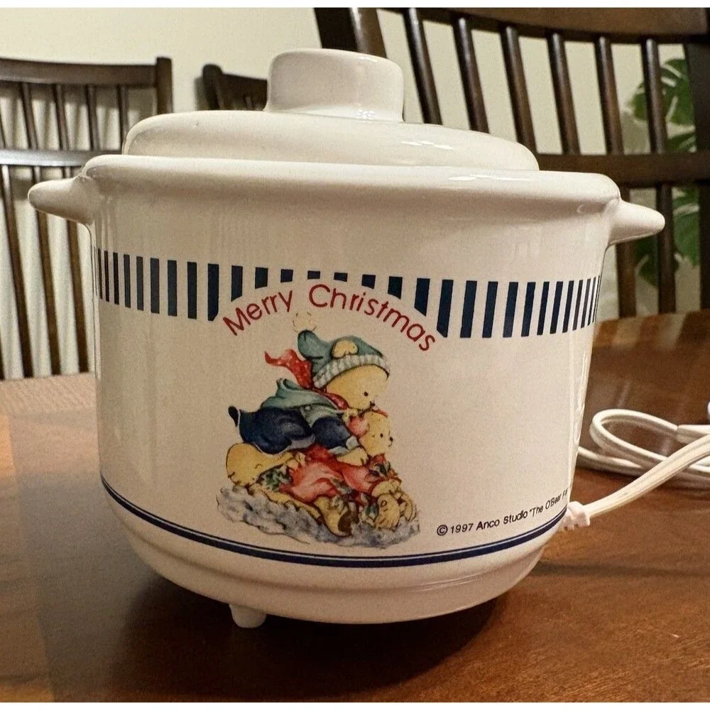 Anco Studio Electric Potpourri Pot The O’Bear Family Vintage Original Box 1997
